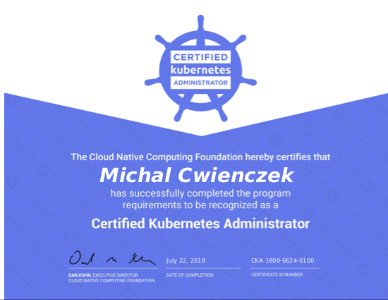 CKA Certificate